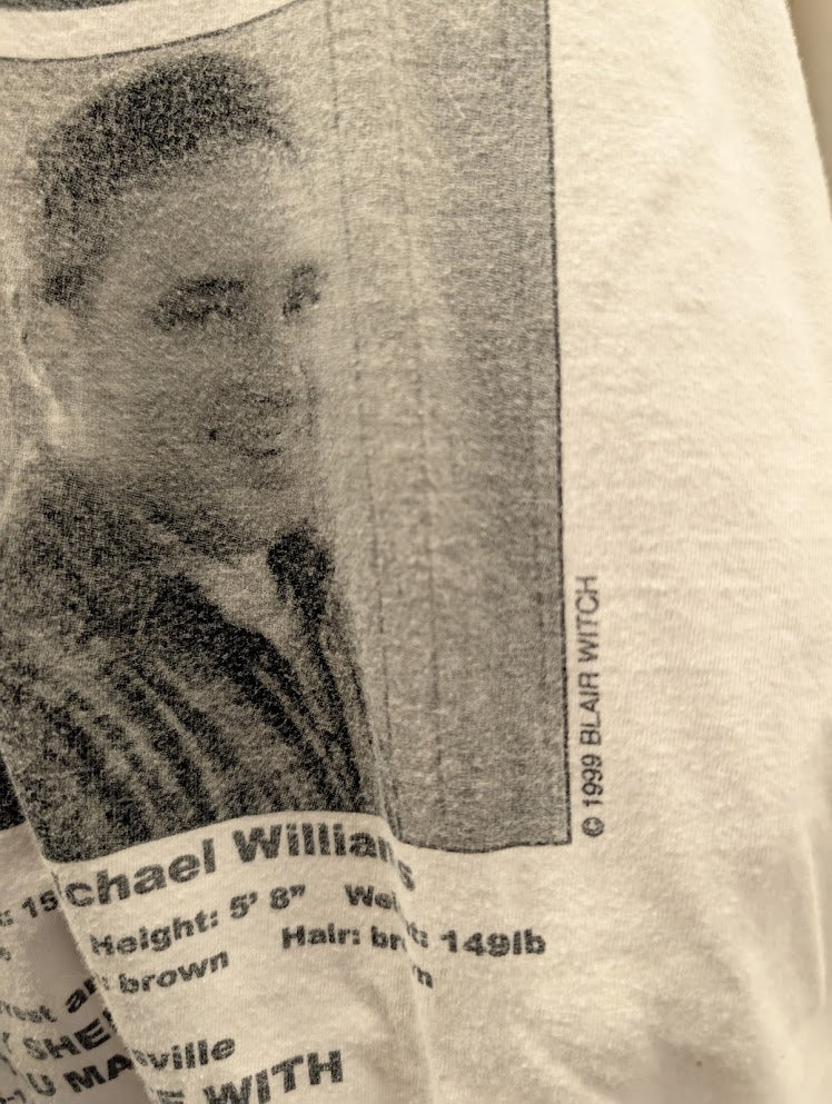 1999 The Blair Witch Project Movie promo – “Missing” T-Shirt – Size XL