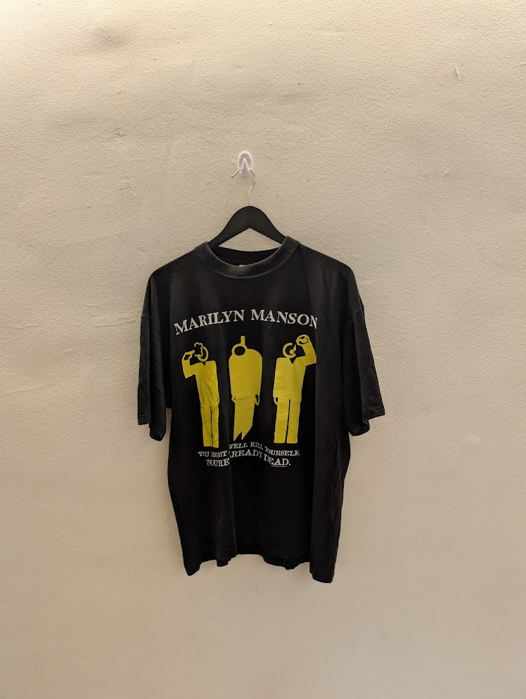 1990s Marilyn Manson – “Kill Yourself” T-Shirt – Size XL