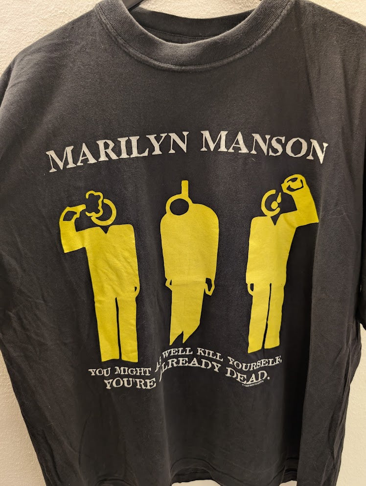 1990s Marilyn Manson – “Kill Yourself” T-Shirt – Size XL