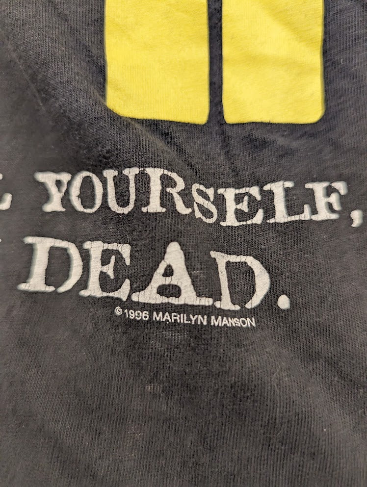 1990s Marilyn Manson – “Kill Yourself” T-Shirt – Size XL