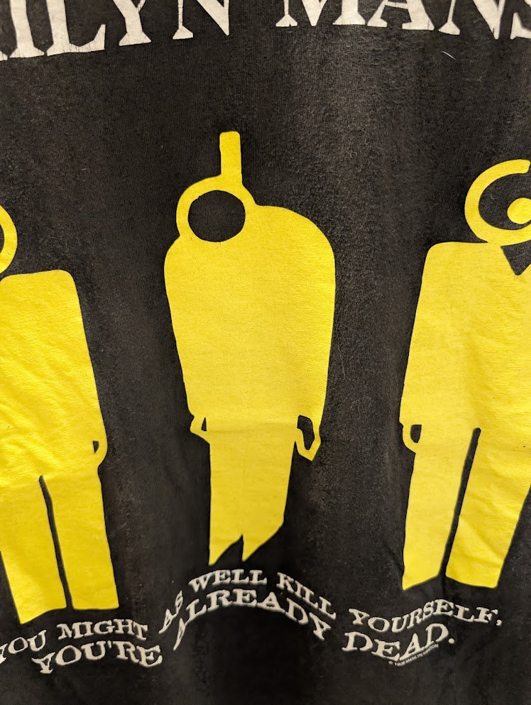 1990s Marilyn Manson – “Kill Yourself” T-Shirt – Size XL