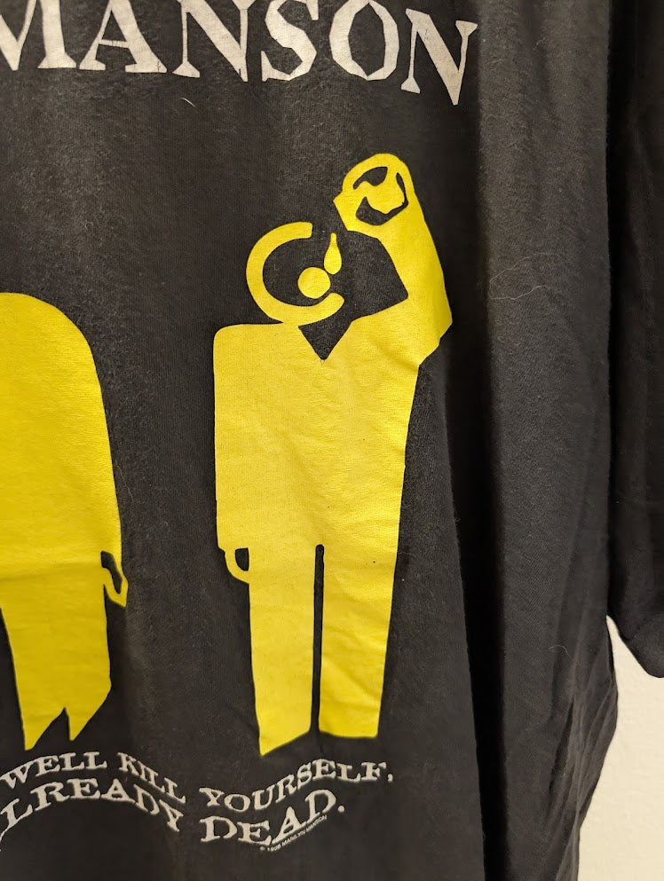 1990s Marilyn Manson – “Kill Yourself” T-Shirt – Size XL